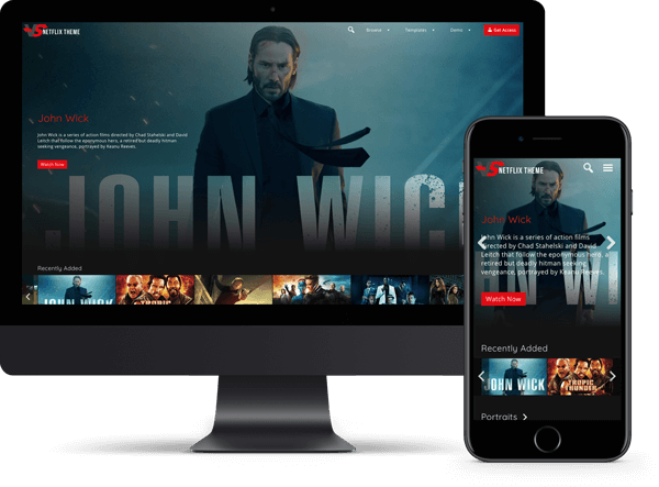 WordPress Netflix Theme