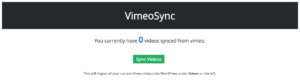 VimeoSync Add Videos to WordPress