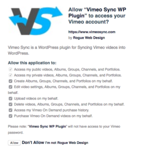 Get Vimeo API Key